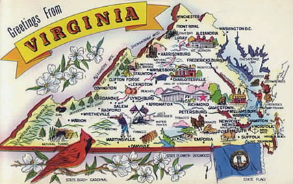 Map of Virginia